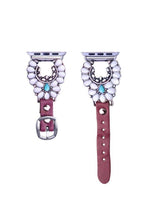 Load image into Gallery viewer, WESTERN DESIGN APPLE WATCH BAND: TURQUOISE / SMALL / 38MM-41MM