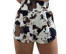 Load image into Gallery viewer, Brown Cowhide Shorts: Medium