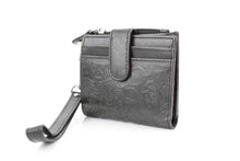 Load image into Gallery viewer, Small Foldover Floral Filigree Wristlet ABSLG 41-26103: Green