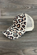 Load image into Gallery viewer, LEOPARD WESTERN TRIBAL BASEBALL HAT MESH CAP : Brown