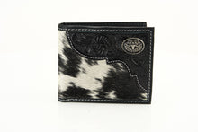 Load image into Gallery viewer, Western Bifold Wallet with Filigree Tooling & Concho: Long Horn
