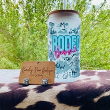 Load image into Gallery viewer, Rodeo ‘Babe’ Frosted Can Glass | Western Brand Print | Exclusive Design