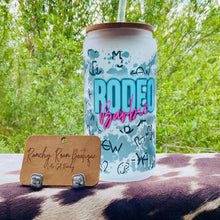 Load image into Gallery viewer, Rodeo ‘Babe’ Frosted Can Glass | Western Brand Print | Exclusive Design