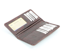 Load image into Gallery viewer, Tooled leather floral filigree Western rodeo wallet #AB W 10