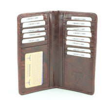 Load image into Gallery viewer, Tooled leather floral filigree Western rodeo wallet #AB W 10