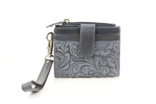 Load image into Gallery viewer, Small Foldover Floral Filigree Wristlet ABSLG 41-26103: Green

