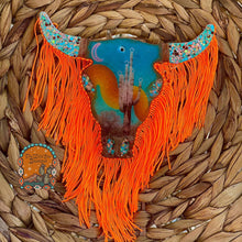 Load image into Gallery viewer, Desert Skull Car Freshie (with or without fringe)
