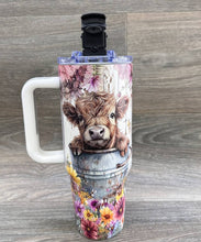 Load image into Gallery viewer, HIGHLAND COW  STAINLESS STEEL TUMBLERS CUP 40oz
