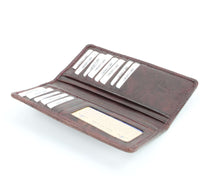 Load image into Gallery viewer, Tooled leather floral filigree Western rodeo wallet #AB W 10
