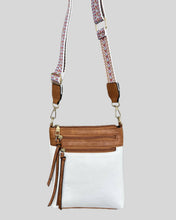 Load image into Gallery viewer, VERTICAL CROSSBODY BAG SHOULDER BAG PURSE: Brown
