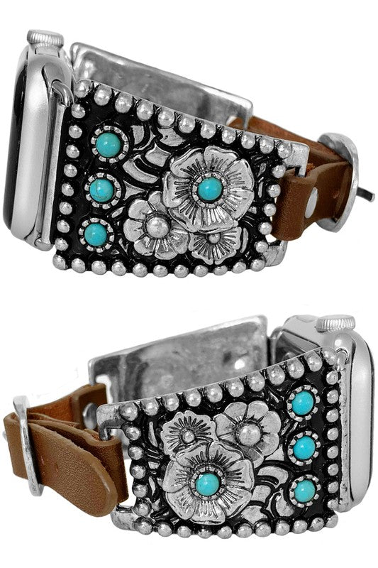 Western Flower Apple Watch Band