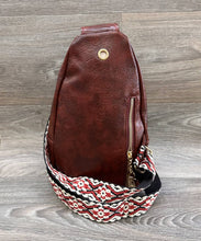 Load image into Gallery viewer, SOLID CROSSBODY SLING BAG PURSE  : Burgundy

