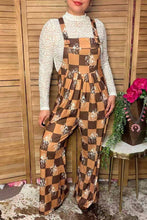 Load image into Gallery viewer, Western cowboy checkered women's boutique jumpsuit XCH17204: XL (US 16-18)
