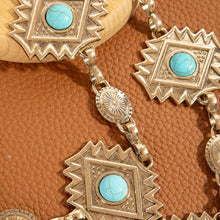 Load image into Gallery viewer, Diamond Shape Western Concho Chain Belt

