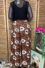 Load image into Gallery viewer, Western Rodeo print wide leg women's pant XCH16982: XL (US 16-18)
