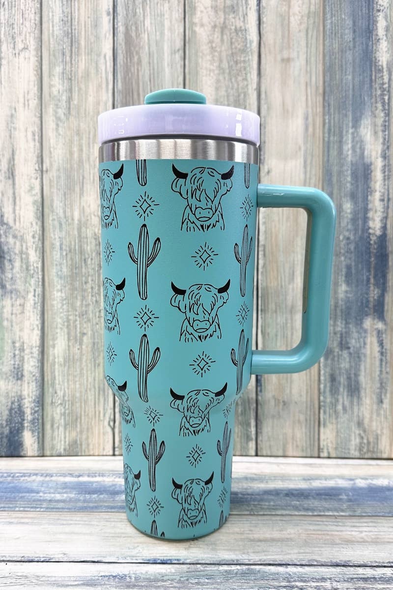 HIGHLAND COW STAINLESS STEEL TUMBLERS CUP 40oz