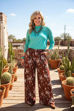Load image into Gallery viewer, Western rodeo wide legs women's boutique pant GJQ17193: M (US 8-10)
