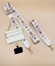 Load image into Gallery viewer, HANDBAG STRAP WITH ZIPPER POUCH PHONE HOLDER WRISTBAND : Beige
