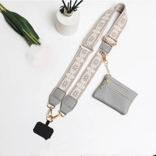 Load image into Gallery viewer, HANDBAG STRAP WITH ZIPPER POUCH PHONE HOLDER WRISTBAND
