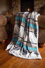 Load image into Gallery viewer, Wrangler Lone Mountain Sherpa Throw Blanket
