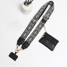 Load image into Gallery viewer, HANDBAG STRAP WITH ZIPPER POUCH PHONE HOLDER WRISTBAND
