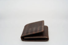 Load image into Gallery viewer, American Bison Leather Trifold Wallet | Flag Emboss AB 2011: Tan
