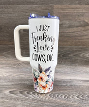 Load image into Gallery viewer, HIGHLAND COW  STAINLESS STEEL TUMBLERS CUP 40oz
