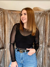 Load image into Gallery viewer, Mesh Black Bodysuit &amp; Bralette
