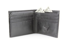 Load image into Gallery viewer, Western Bifold Wallet with Filigree Tooling &amp; Concho: Long Horn
