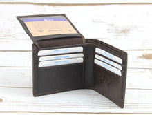 Load image into Gallery viewer, Hair On Hide Men's Wallet With Splash Finish AB W01 Splash
