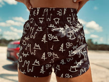 Load image into Gallery viewer, Black Brand Shorts: Large
