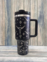 Load image into Gallery viewer, LONGHORN STAINLESS STEEL TUMBLERS CUP 40oz
