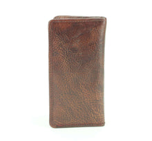 Load image into Gallery viewer, Tooled leather floral filigree Western rodeo wallet #AB W 10
