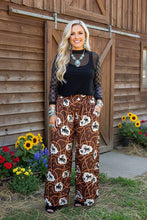 Load image into Gallery viewer, Western Rodeo print wide leg women's pant XCH16982: 3XL (US 24-26)
