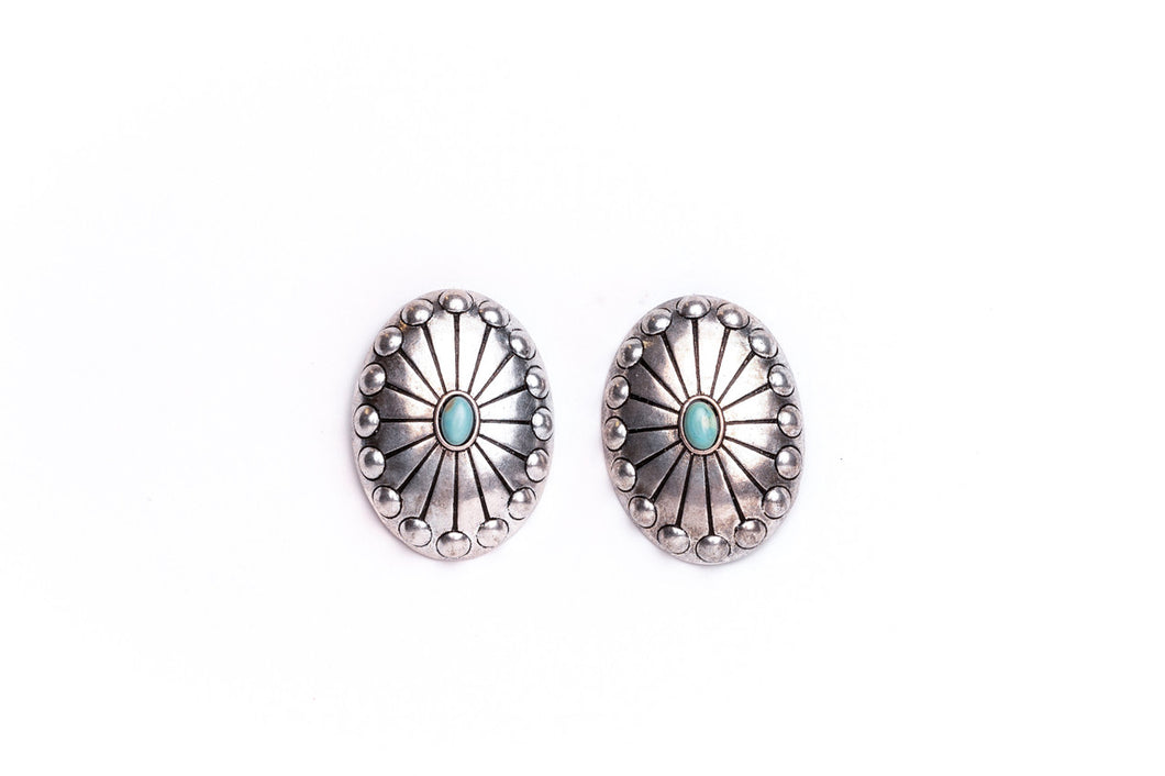 Concho Post Earrings