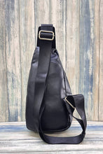 Load image into Gallery viewer, COW PRINT CROSSBODY SLING BAG PURSE : Black
