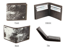 Load image into Gallery viewer, Hair On Hide Men's Wallet With Splash Finish AB W01 Splash
