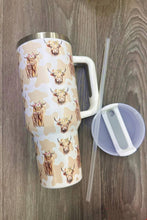 Load image into Gallery viewer, HIGHLAND COW  STAINLESS STEEL TUMBLERS CUP 40oz
