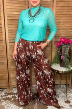 Load image into Gallery viewer, Western rodeo wide legs women's boutique pant GJQ17193: L (US12-14)

