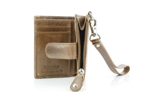 Load image into Gallery viewer, Small Foldover Floral Filigree Wristlet ABSLG 41-26103: Green
