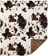 Load image into Gallery viewer, Cowhide Faux Fur Throw Blanket

