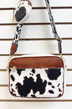 Load image into Gallery viewer, COW PRINT HANDBAG WIHT COIN PURSE
