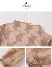 Load image into Gallery viewer, Lace Mesh Top: Rust / Missy / XL

