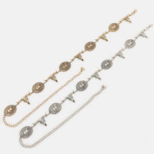 Load image into Gallery viewer, Western Horse Disc And Long Horn Chain Belt
