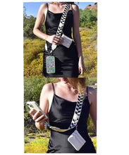 Load image into Gallery viewer, HANDBAG STRAP WITH ZIPPER POUCH PHONE HOLDER WRISTBAND
