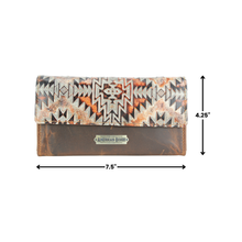 Load image into Gallery viewer, Women’s Rustic Brown Orange Aztec Clutch ABLW 18-2537
