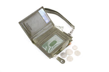 Load image into Gallery viewer, Small Foldover Floral Filigree Wristlet ABSLG 41-26103: Green
