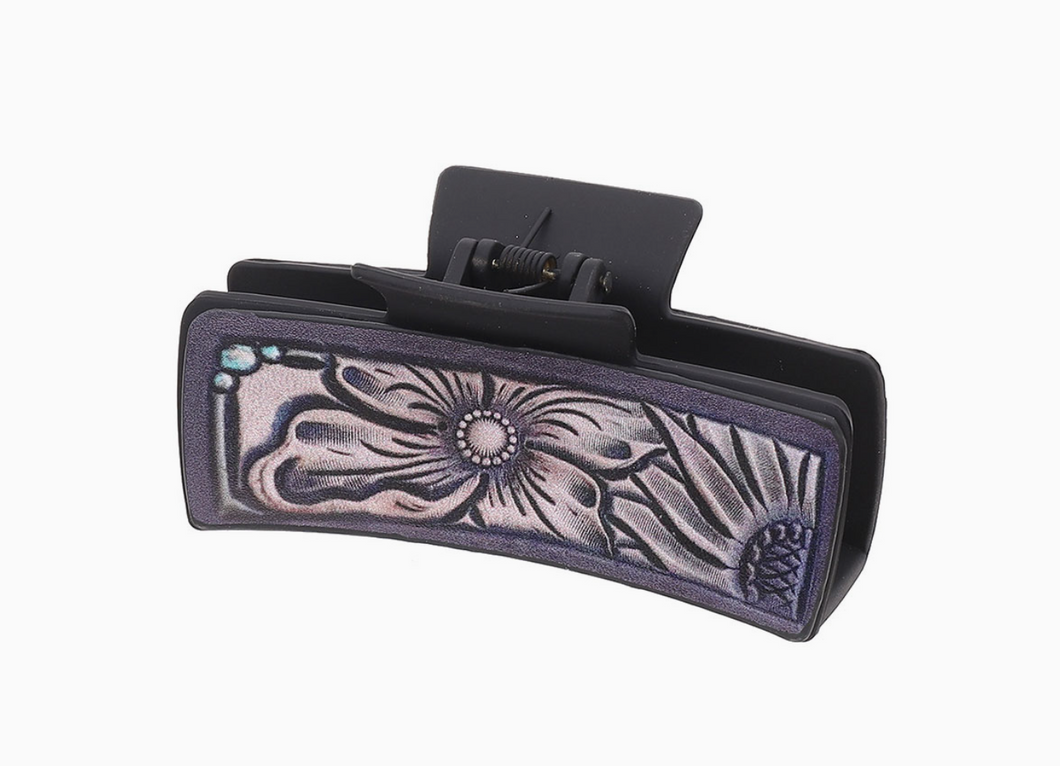 Purple Blossom Hair Clip